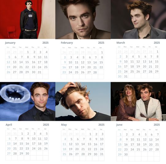 Robert Pattinson Wall Calendars Vol 1