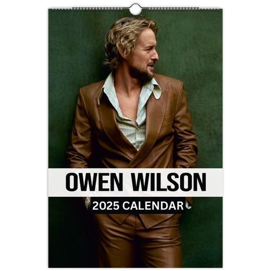 Owen Wilson Wall Calendar 2025 Vol 1
