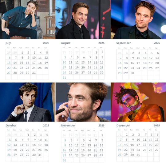 Robert Pattinson Wall Calendars 2025 Vol 2