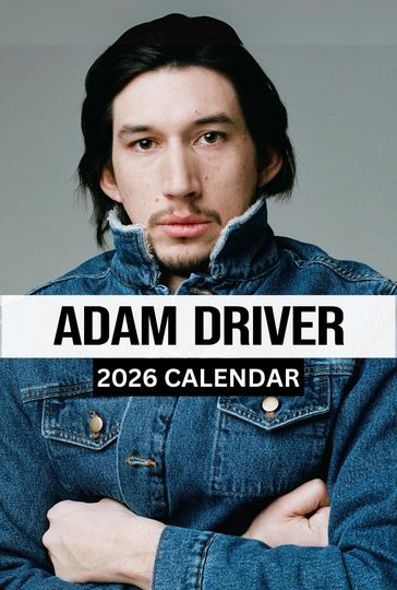 Adam Driver Wall Calendar 2026 Vol 4 Large