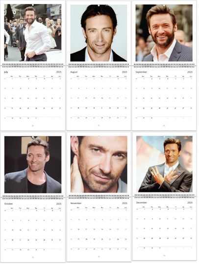 Hugh Jackman Wall calendars 2025