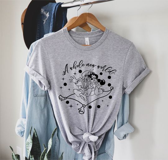 A Whole New World Aladdin Jasmine Disney Vacation Shirt