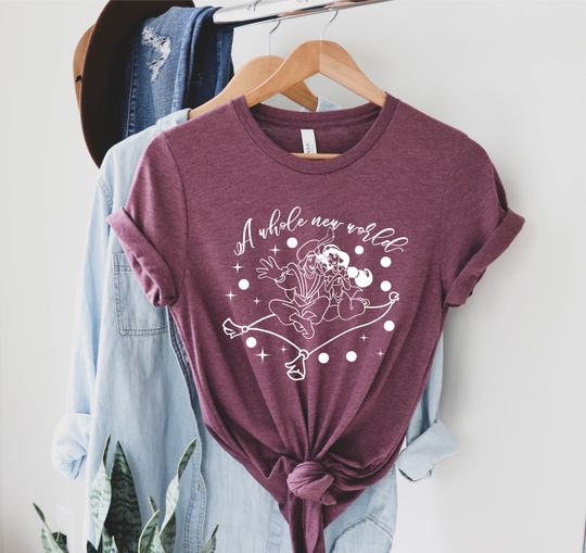 A Whole New World Aladdin Jasmine Disney Vacation Shirt