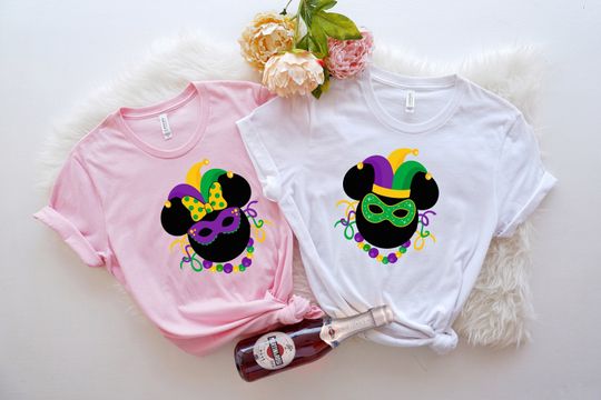 Disney Mardi Gras Carnival Party Shirt, Mardi Gras Gift, Mardi Gras Beads Shirt