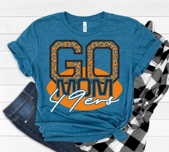 Go 49ers Svg, 49ers Mascot Leopard Football Designs Svg T-Shirt