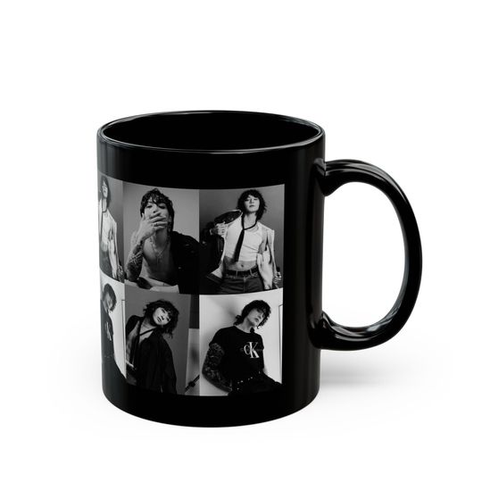 Jungkook Coffee Mug, BTS Coffee Mug, JK 11oz Black Mug