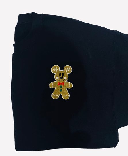 Disney Inspired Christmas Sweater, Mickey Gingerbread Pullover, Holiday Disney Shirt