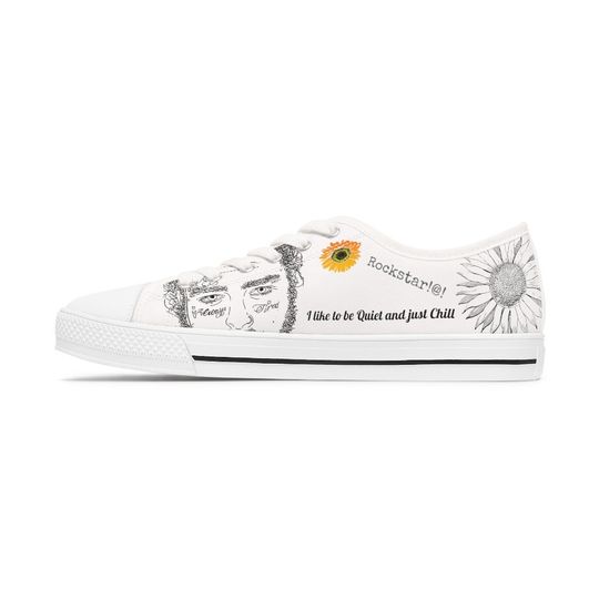Post Malone Women's Canvas Low Top Sneakers