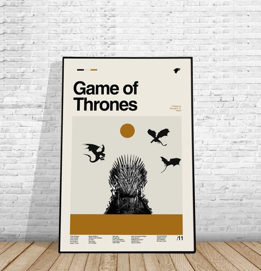 Game of Thrones Minimalist Movie Poster