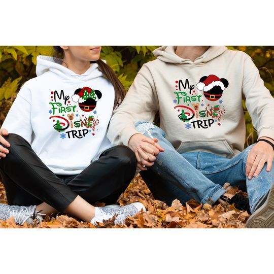 First Disneyland Trip Christmas Sweatshirt, My first Disney Trip