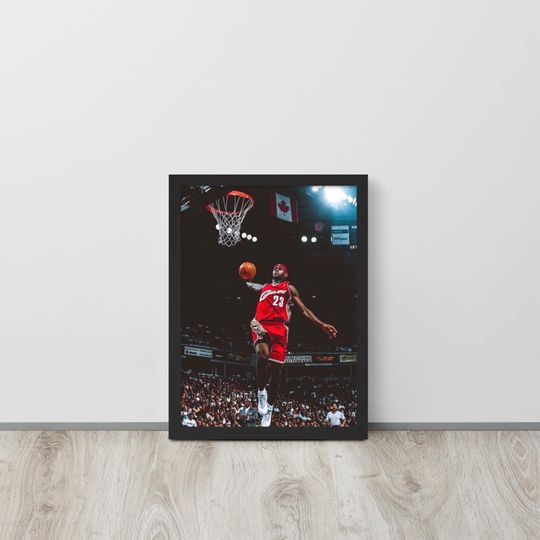 LeBron James Cavs Poster NBA Print  Gift for NBA Fan