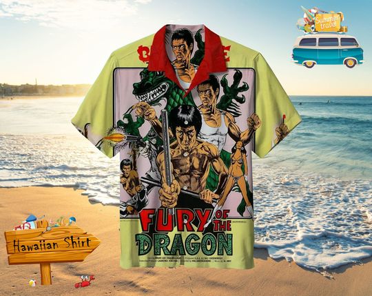 Bruce Lee Hawaiian Shirt, Movie Hawaiian Shirts