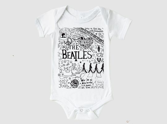Baby Onesie - Classic Rock Band - Cute Music Band