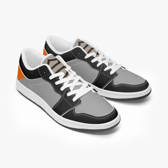 Haarleyy Davidson Inspired Low-Top Leather Sneakers - White/Black