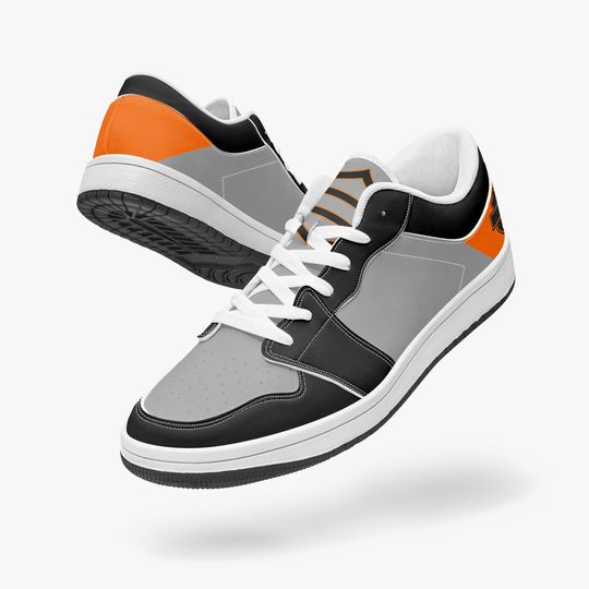 Haarleyy Davidson Inspired Low-Top Leather Sneakers - White/Black