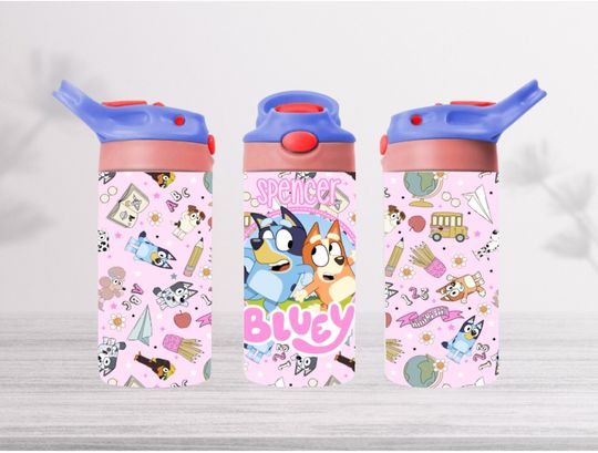 Blue Dog Kids Water Bottle