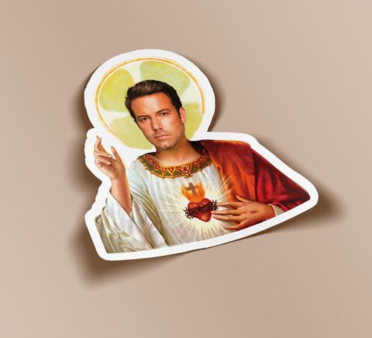 Saint Ben Affleck Sticker Hydro Flask Sticker Computer Sticker