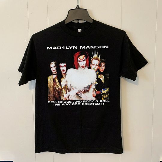 Marilyn Manson Rock Is Dead 1999 Tour Shirt