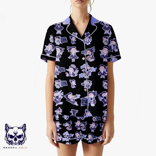 Spamton Pajama Set  Deltarune-Inspired Sleepwear | Funny Chibi Print Lounge Set for Fans