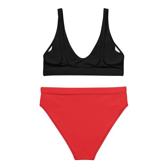 The Mouse Recycled high-waisted bikini, Cute Bikini Set, Recycled high-waisted bikini