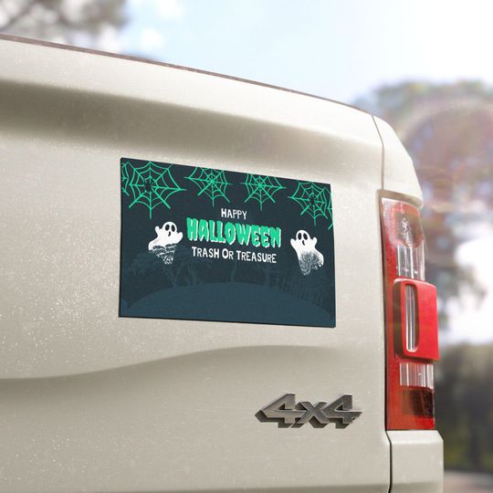 Halloween Car Magnet: Spooky Trick or Treat Auto Decor