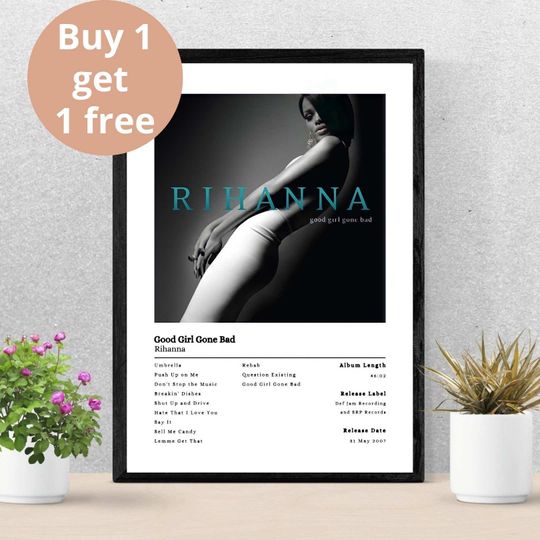 Rihanna Poster - The Good Girl Gone Bad Album Cover Poster Print | Rihanna Poster Print