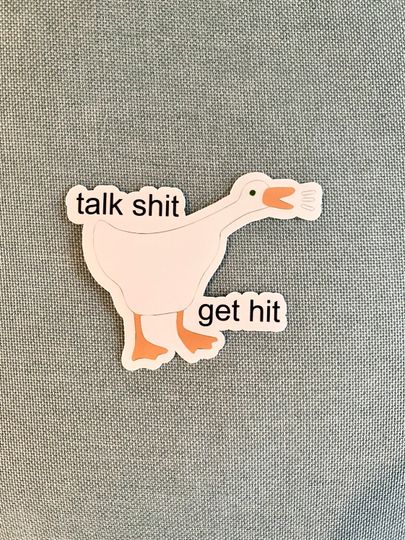 Goose Sticker - funny goose - silly goose