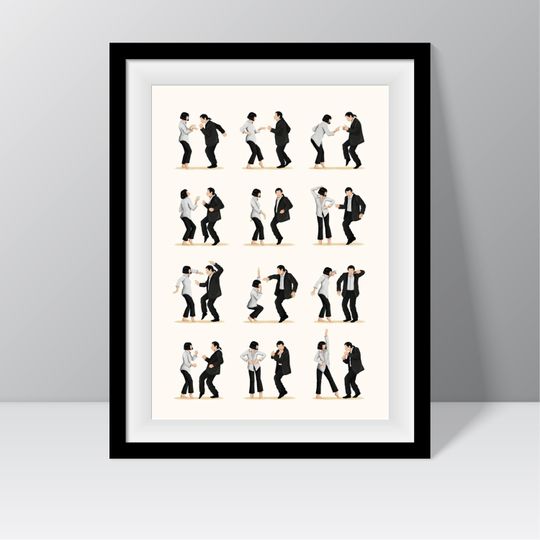 Cool Pulp Fiction dance print, The Dance Poster
