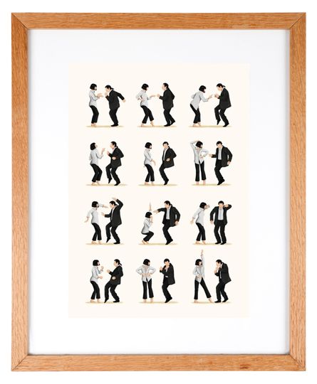 Cool Pulp Fiction dance print, The Dance Poster