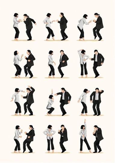 Cool Pulp Fiction dance print, The Dance Poster
