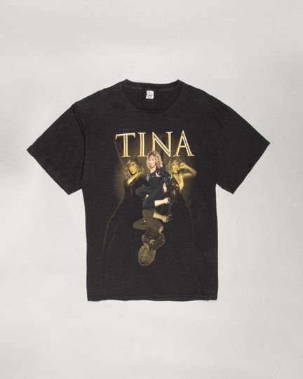 Tina Turner Black Short Sleeved Regular Fit T-shirt