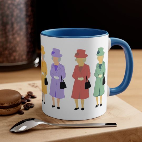 god save the queen christmas holiday coffee mugs