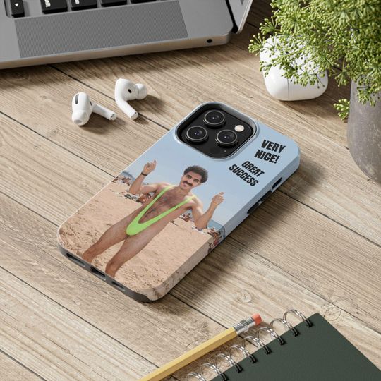 Custom Borat Phone Case | iPhone and Samsung | Funny Phone Case | Gifts For Her Him  | iPhone 16, 15, 14, 13, 12 & Galaxy S23, S22, S21
