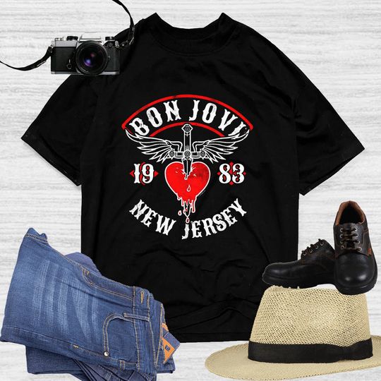 Bon Jovi 1983 New Jersey T-Shirt, Bon Jovi T-Shirt