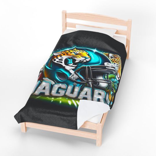 Jacksonville Football Throw Blanket, Cozy Sports Throw, Game Day Decor, Fan Gift