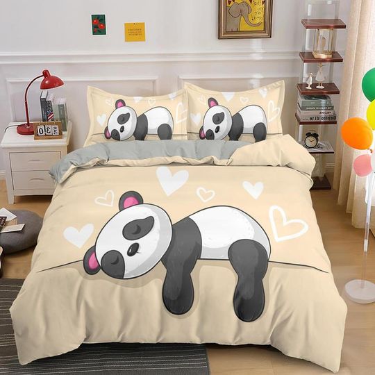 Sleeping Panda Bear Rainbow, Panda Lovers Gift