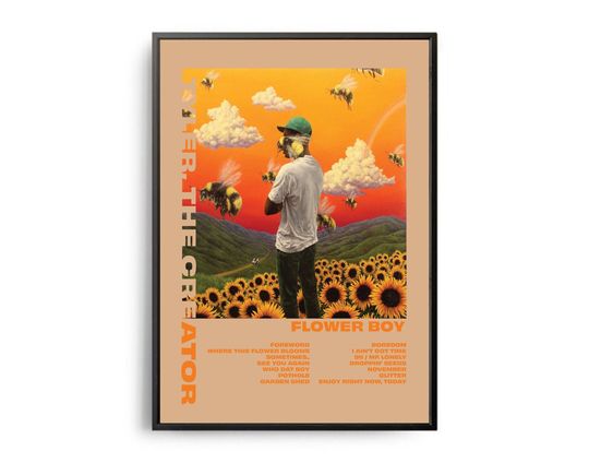 tyler the creator album poster flower boy
