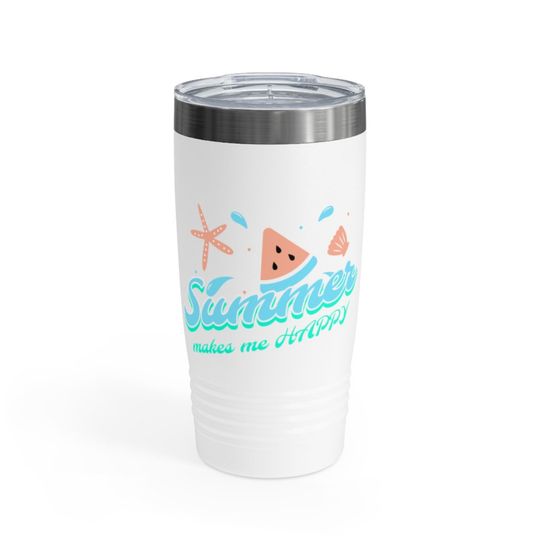 Summer makes me happy Tumbler, 20oz