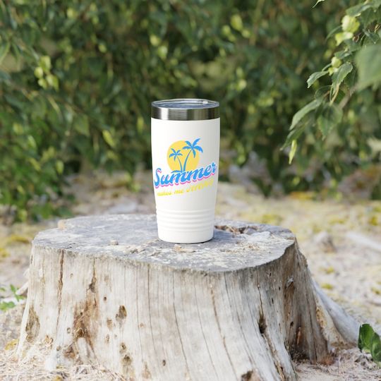Summer makes me happy Ringneck Tumbler