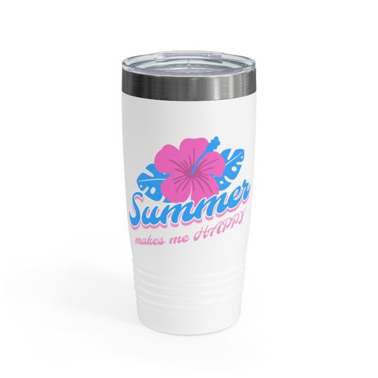 Summer makes me happy Tumbler, 20oz