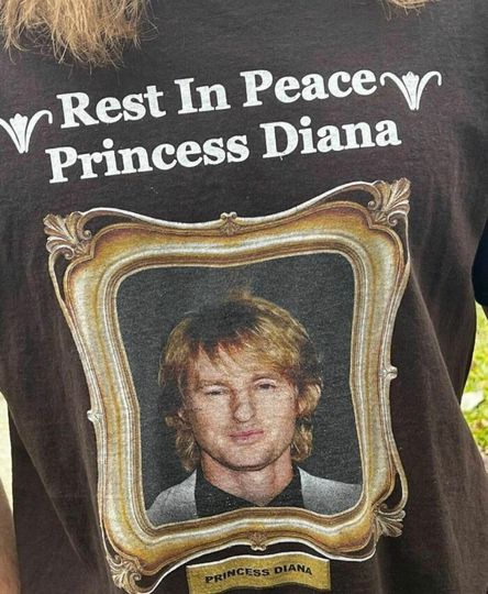 Funny Christmas Present - Rest In Peace Princess Diana Owen Wilson T-Shirt