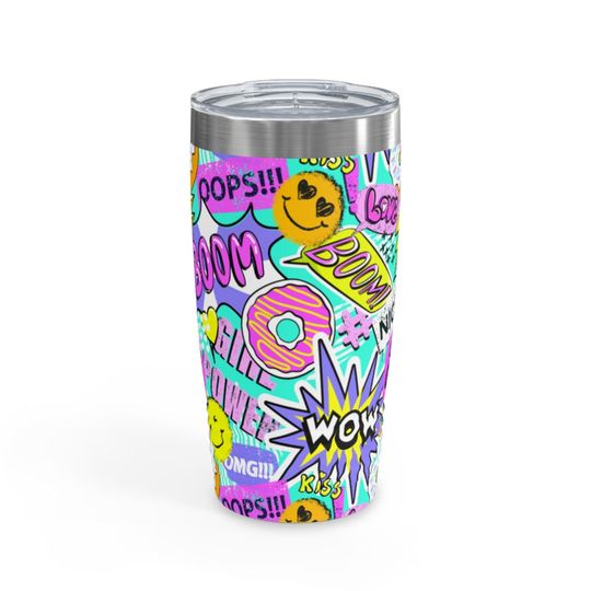Hip 90's Graffitti Ringneck Tumbler, 20oz