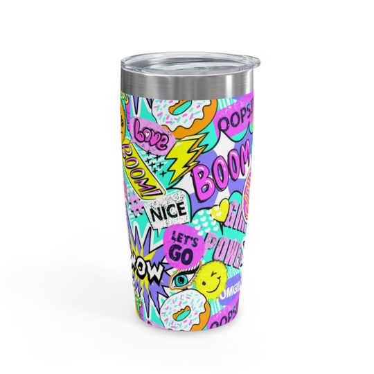 Hip 90's Graffitti Ringneck Tumbler, 20oz