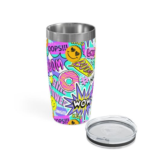 Hip 90's Graffitti Ringneck Tumbler, 20oz