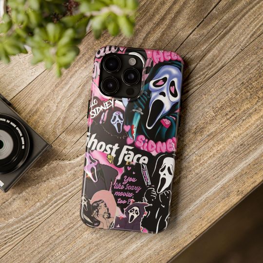 Ghostface Pink Horror Aesthetic iPhone Case
