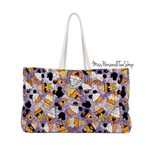 Disney Mickey Halloween Snacks - Weekender Bag - Disney World Travel Bag