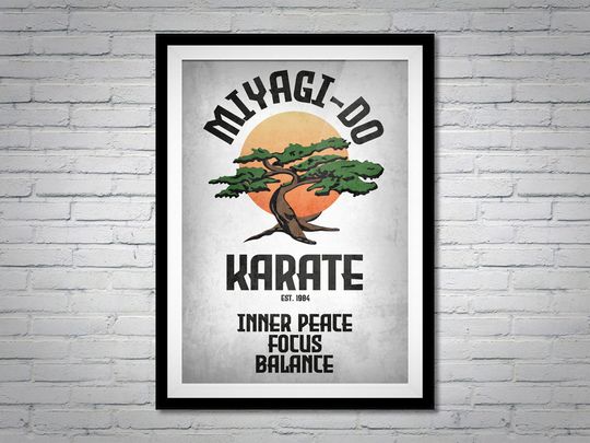 Miyagi Do Karate Cobra Kai Karate Kid TV Movie Premium Matte Vertical Poster