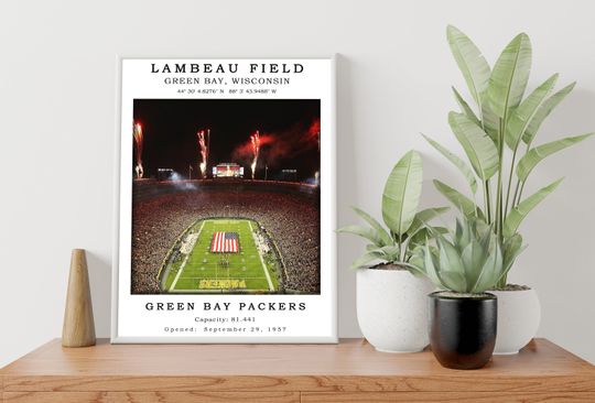 Lambeau Field Stadium Poster