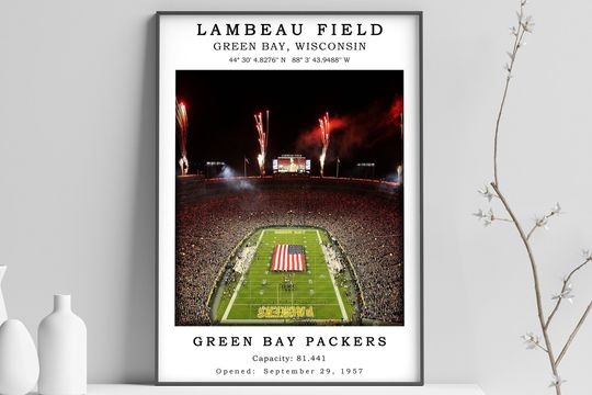 Lambeau Field Stadium Poster