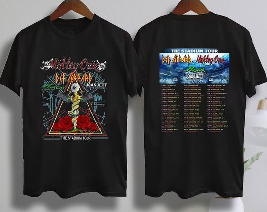Motley Crue Stadium Tour 2022 Shirt, Joan Jett 2022 Stadium Tour, Motley Crue Tour Shirt
